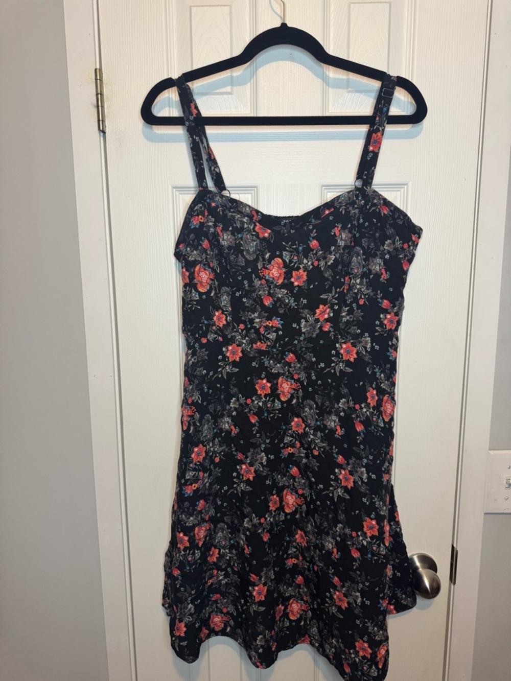 Torrid Black Floral Mini Dress - Picture 3 of 3